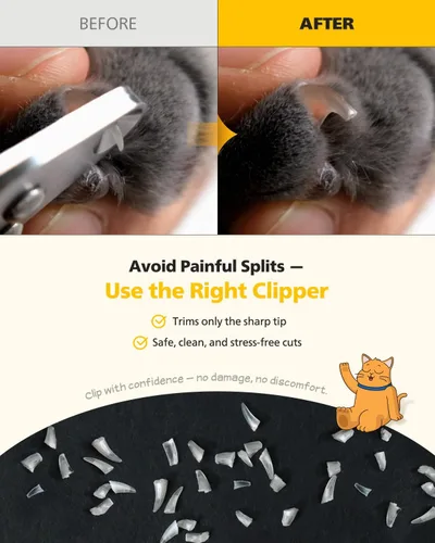 Vista 6 de [PETHROOM] Cortaúñas para gatos de interior con orificio de corte circular (2mm) Garra de gato de hoja de acero inoxidable resistente de alta