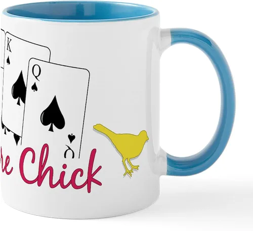 Vista 97 de CafePress Euchre Champ Mugs Taza de café de cerámica de 11 oz (11.0 fl oz)