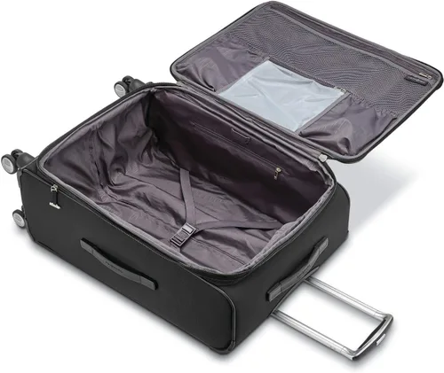 Vista 3 de Samsonite Solyte DLX Softside - Equipaje extensible con ruedas giratorias, Negro (Midnight black)), 123568-1548