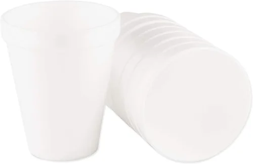 Vista 3 de Dart Vasos de espuma 10J10, 10 onzas, color blanco, 25 por bolsa (caja de 40 bolsas)