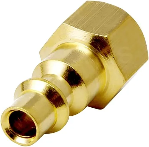 Vista 8 de Joywayus Kit de acoplador y enchufe de aire de 5 piezas, manguera de aire industrial NPT de 1/4 pulgadas y accesorios de aire de conexión rápida