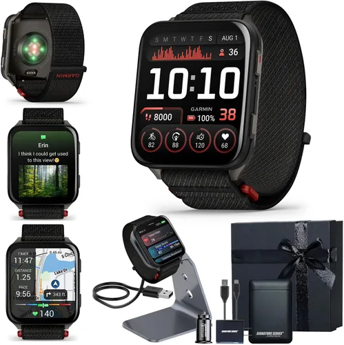 Vista 17 de Garmin Venu X1 - Reloj inteligente GPS delgado y ligero, color negro, pantalla AMOLED, funciones avanzadas de salud y fitness, seguimiento