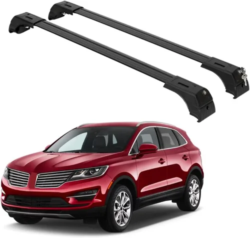 Vista 11 de ERKUL Barras transversales de techo resistentes para Lincoln MKC 2015-2019 Barras transversales de aluminio Aero mejoradas con sistema