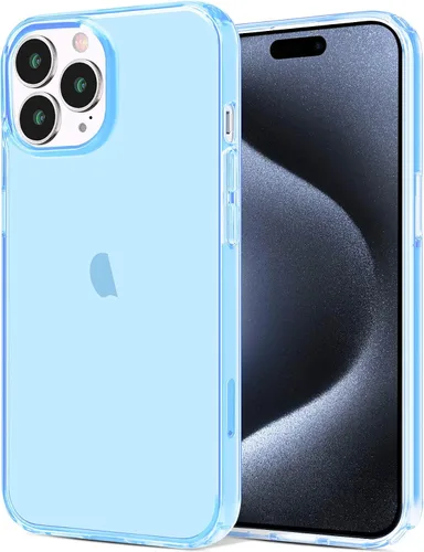 Vista 15 de JJGoo Funda transparente compatible con iPhone 15 Pro, funda de teléfono de TPU suave y transparente, a prueba de golpes, funda delgada para Negro