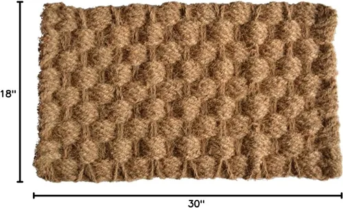 Vista 2 de Imports Decor - Alfombra de yute natural, Almirante, 18 x 30 pulgadas