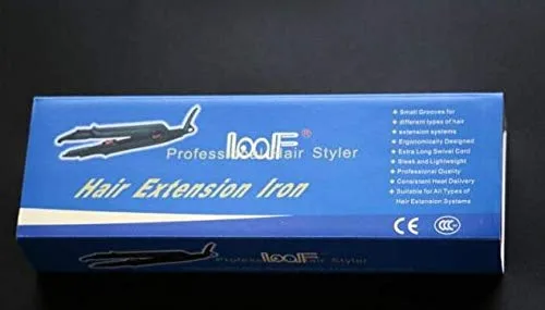 Vista 2 de JR611-White-A Set" - Herramienta de termostato de extensión de cabello de fusión PTC sin rastro, alicates de calefacción, conector de hierro