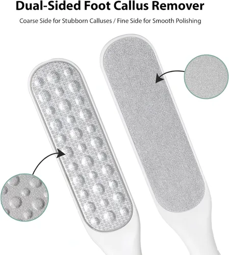 Vista 2 de Removedor profesional de callos para pies y lima de pies, suave con la piel, herramienta de pedicura para piel dura, talones ásperos y agrietados