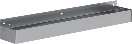 Vista 8 de AmGood 36 in. Rack de carril de velocidad de acero inoxidable de doble nivel para barras comerciales, NSF
