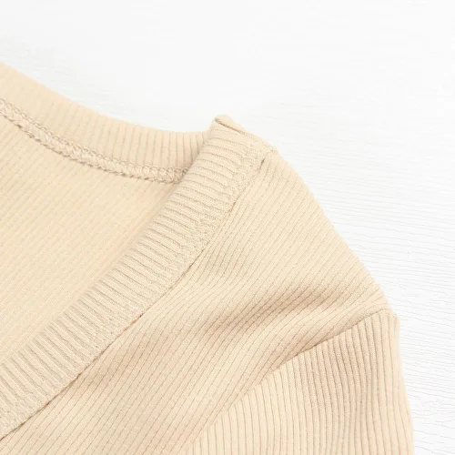 Vista 2 de PALINDA Camisa básica ajustada de manga corta para mujer, cuello en V, ajustada, ajustada