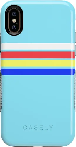 Vista 18 de Casely Funda para iPhone Xs Max Funda con estampado de festival (solo buenas vibraciones)
