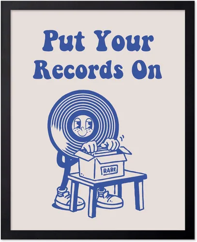 Vista 64 de Poster Master If It's Nice Play It Twice Poster - Retro Record Player Print - Turntable Art - Music Design - Blue Preppy Design - Trendy Artwork