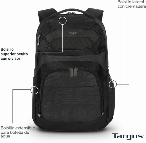 Vista 2 de Targus Mochila para laptop, Negro