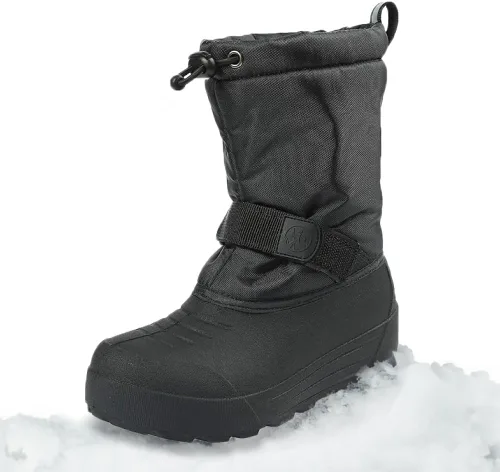 Vista 29 de Northside Frosty Botas de nieve de invierno aisladas con parte superior de nailon resistente al agua, forro de secado rápido, plantilla de EVA Baya