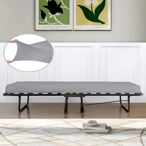 Vista 9 de IDEAhome Sábana bajera ajustable de punto de Jersey de 75 x 33 pulgadas con bolsillo profundo de 8 pulgadas, adecuada para literas, camping, casas