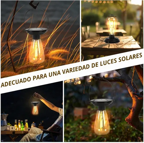 Vista 5 de Replacement Solar Light Tops-Solar Light Bulbs for Outside