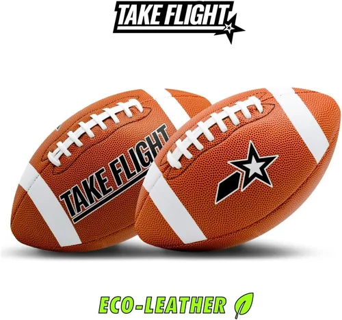 Vista 4 de TAKE Flight Football, pelota de juego oficial (ECO-Leather)