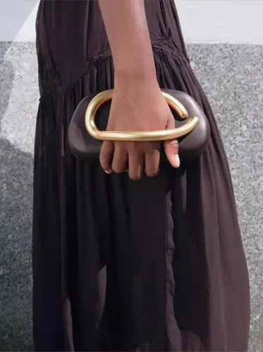 Vista 2 de Jusavie Bolsos de mano de noche para mujer, de piel sintética, bolso de mano cruzado, bolso de mano de moda, decoración de moda, bolso de hombro