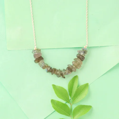 Vista 8 de Gemstone Chips Bracelet Gold