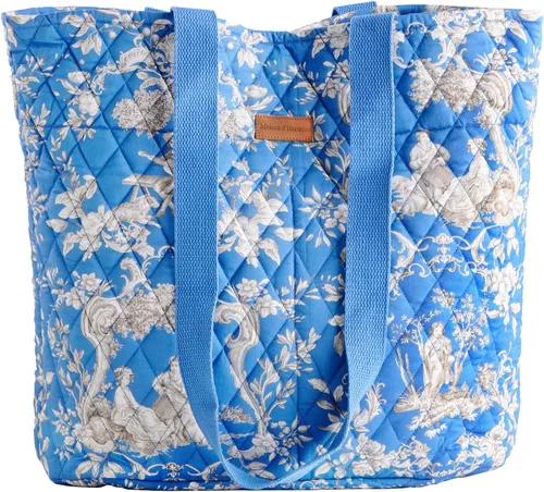 Vista 20 de Bolsas de compras Maison d' Hermine Bolsa de lona acolchada con bolsillos con cremallera Bolso pequeño reutilizable Bolsa de comestibles