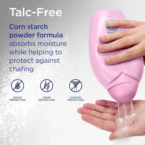 Vista 3 de Shower to Shower Morning Fresh - Polvo corporal con manzanilla para hombres y mujeres, sin talco, absorbe el sudor, evita rozaduras y olores