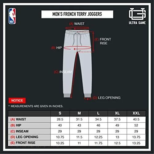Vista 7 de Ultra Game NBA - Pantalones deportivos de forro polar suave para hombre activo