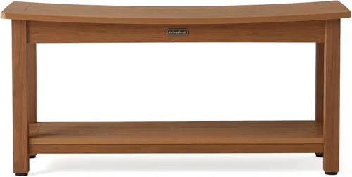 Vista 11 de KaimuBench Asiento de ducha HDPS resistente, taburete de ducha impermeable para afeitarse piernas, asiento grande de madera de polietileno con pies
