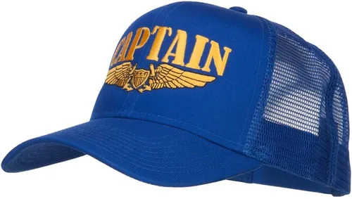 Vista 2 de e4Hats.com Gorra de malla bordada con logotipo de Captain Wing