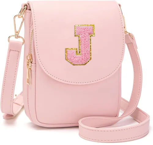 Vista 81 de Viverte Bolso Cruzado para Niñas Adolescentes Pequeñas, Bolso Inicial para Celular, Pequeña Cartera para Niños Pequeños, Bolso de Cuero con Tres