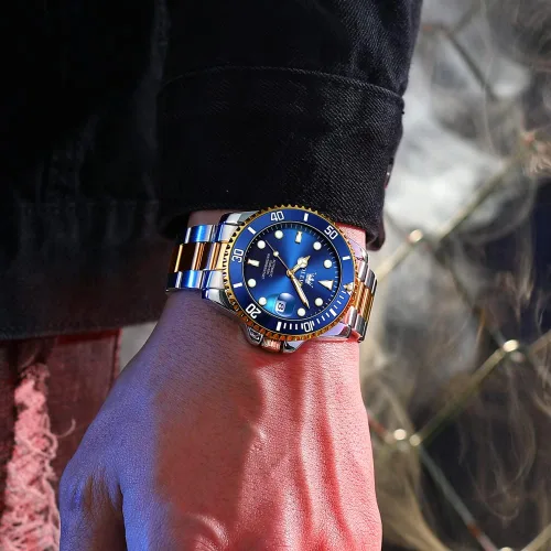 Vista 4 de OLEVS Reloj mecánico para hombre ahueca hacia fuera impermeable reloj de cuerda automático para hombres