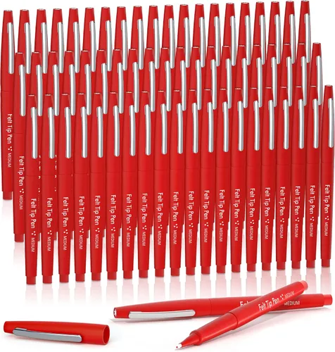Vista 13 de Lelix Bolígrafos de punta de fieltro, paquete negro de 15 unidades, punta media de 0.7mm, marcadores de punta de fieltro para diario, escritura