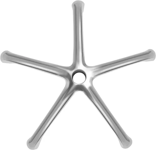 Vista 3 de Kaleurrier Base de taburete para silla, piezas de repuesto para silla de oficina, base de aluminio resistente reforzado de 5 patas, resistente que