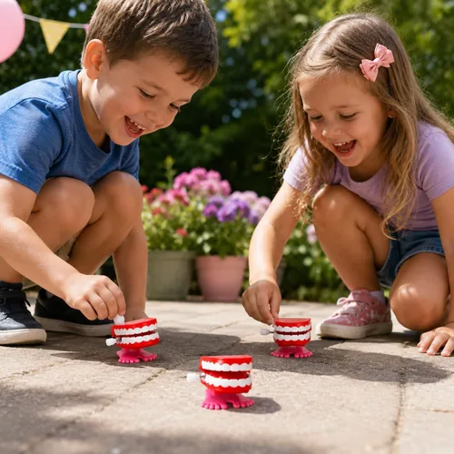 Vista 7 de The Dreidel Company Juguetes de dientes que muerden y parlotean los dientes para niños, recuerdos de fiesta de cumpleaños, regalos novedosos