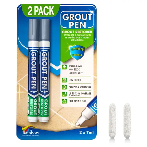 Vista 11 de Rotulador de lechada beige para azulejos: pintura impermeable para lechada, colorante para lechada de azulejos y bolígrafo sellador, estrecho, 0.197