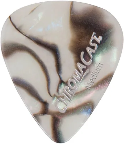 Vista 3 de Chromacast Pearl púas de celuloide para guitarra