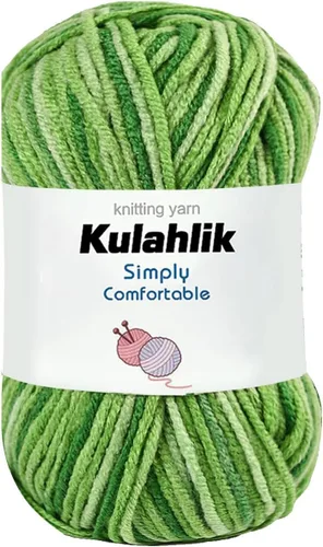 Vista 7 de 50g (1x50g) Hilo Acrílico para Crochet y Tejido, Hilo Degradado Colorido, 1 Rollo de Madejas, Hilo Acrílico Multicolor, Perfecto para Proyectos