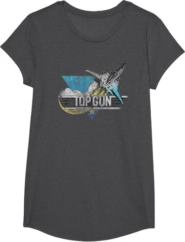 Vista 46 de Top Gun Illustrated F-14 Triangle Art Camiseta, Azul / Patchwork, S Azul Marino