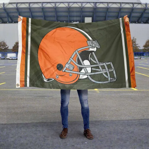 Vista 5 de Bandera grande de los Cleveland Browns de 3 x 5