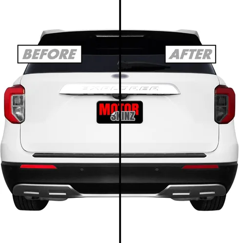 Vista 9 de Tinte de humo de vinilo precortado para luz trasera Ford Explorer 2020-2023 (1. combo de luz trasera, 20% humo oscuro)