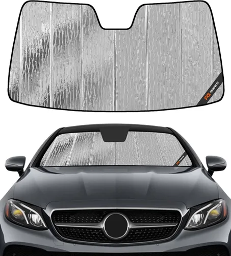 Vista 29 de Pigenius Parasol de parabrisas para Mercedes-Benz Clase C Convertible/Coupé 2017-2023 - Salvaguardia Gris
