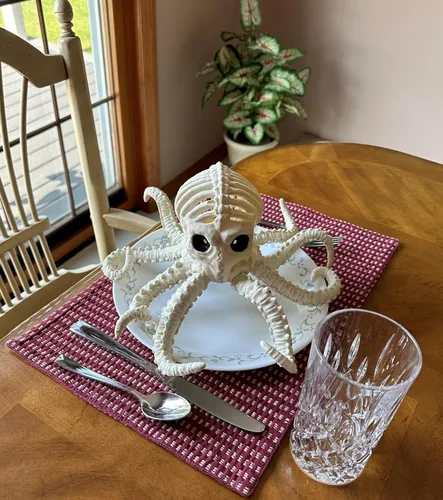 Vista 2 de Crazy Bonez Pulpo esqueleto iluminado