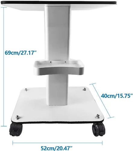 Vista 6 de Soporte para carrito de salón de belleza, carrito rodante, equipo de almacenamiento, soporte organizador de máquina para máquinas de belleza, carga