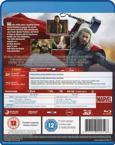 Vista 2 de Thor 2 The Dark World (3D Blu-ray + Blu-ray)