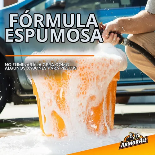 Vista 4 de Armor All Jabón de lavado de autos, potente jabón de espuma limpiador de automóviles que elimina la suciedad y conserva la cera, 24 onzas líquidas
