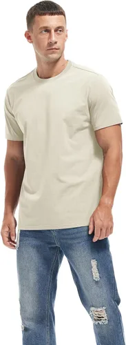 Vista 2 de Mens Wash T Shirt - Short Sleeve Crew Neck Classic Fitted Tees