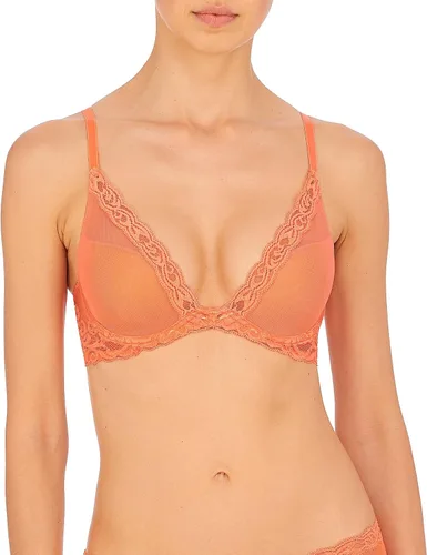Vista 29 de Natori - Sujetador de encaje para mujer con inmersión, diseño de plumas Cafe