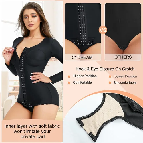 Vista 5 de CYDREAM Faja moldeadora para mujer, body con control de abdomen, corsé de cintura para entrenamiento de brazo, faja de compresión para poscirugía