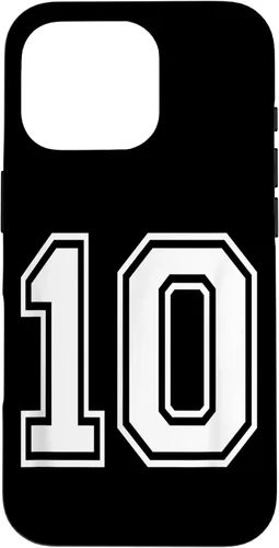Vista 20 de Number 10 Varsity Style Bold Sports Birthday Case for iPhone 17