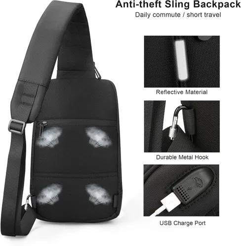 Vista 5 de VGOAL Mochila antirrobo para laptop