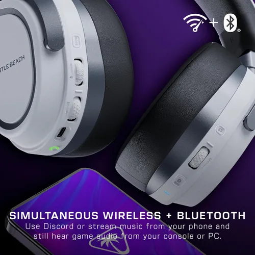 Vista 9 de Turtle Beach Stealth 700 Gen 3 Wireless Multiplatform Amplified Gaming Headset for PS5, PS4, PC, Mobile 60mm Drivers, AI Noise-Cancelling Mic