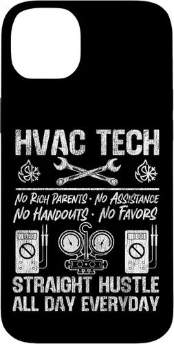 Vista 15 de HVAC Technician Tech Vintage HVAC Tech No Rich Parents No Case for iPhone 16